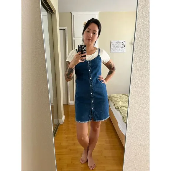 โฃ๏ธ3 for $20/Denim mini dress - Picture 1 of 4
